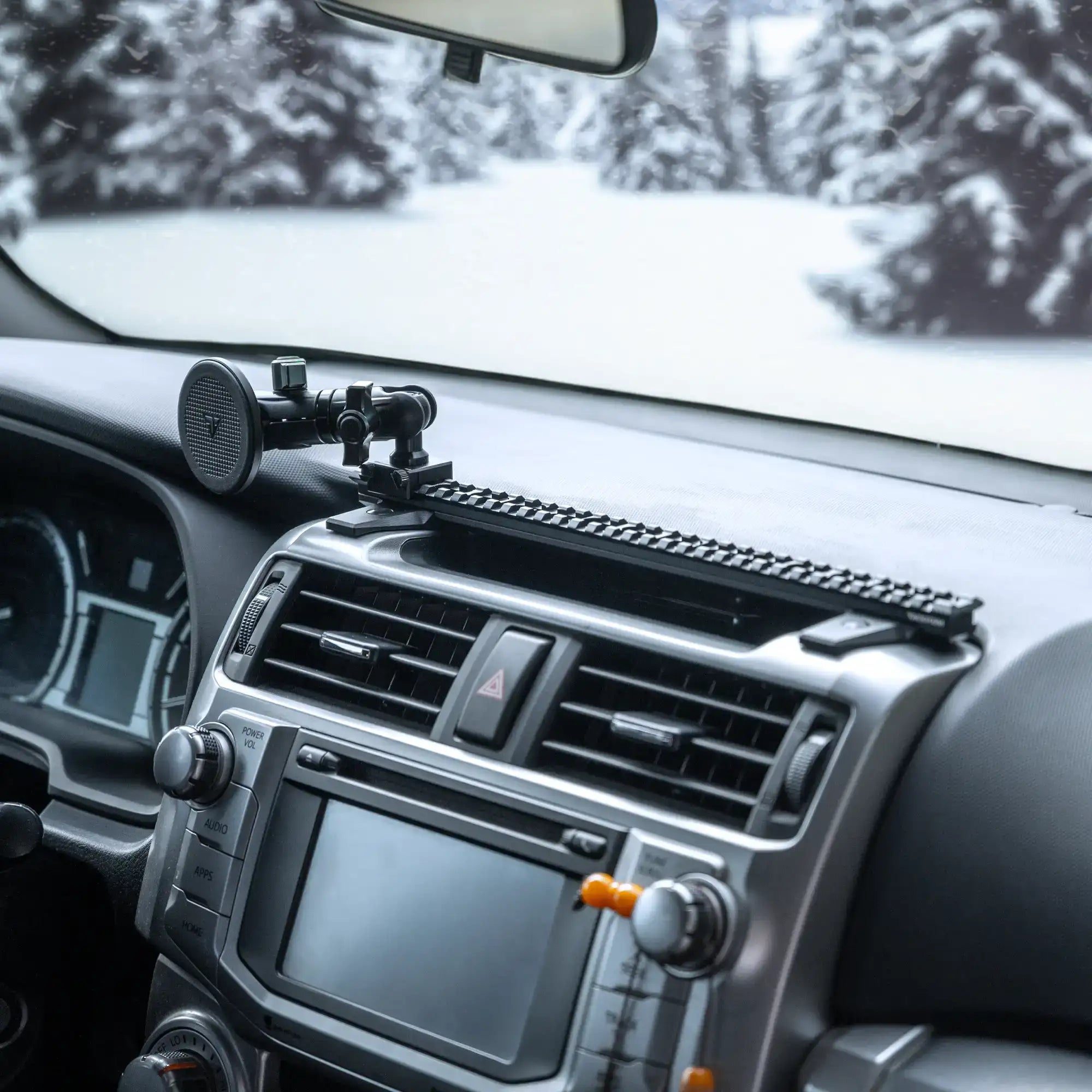 2010-2024 Toyota 4Runner Tackform Assault Track Picatinny Dash Bracket With MagSafe Phone Mount